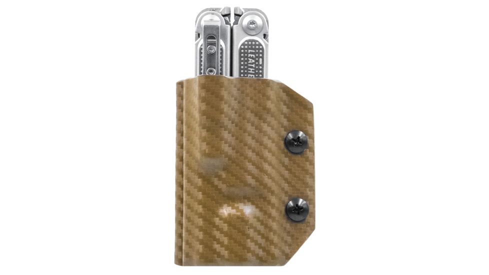 StatGear Kydex Sheath for Leatherman Free P2, Carbon Fiber Brown, LP2-CF-BRN