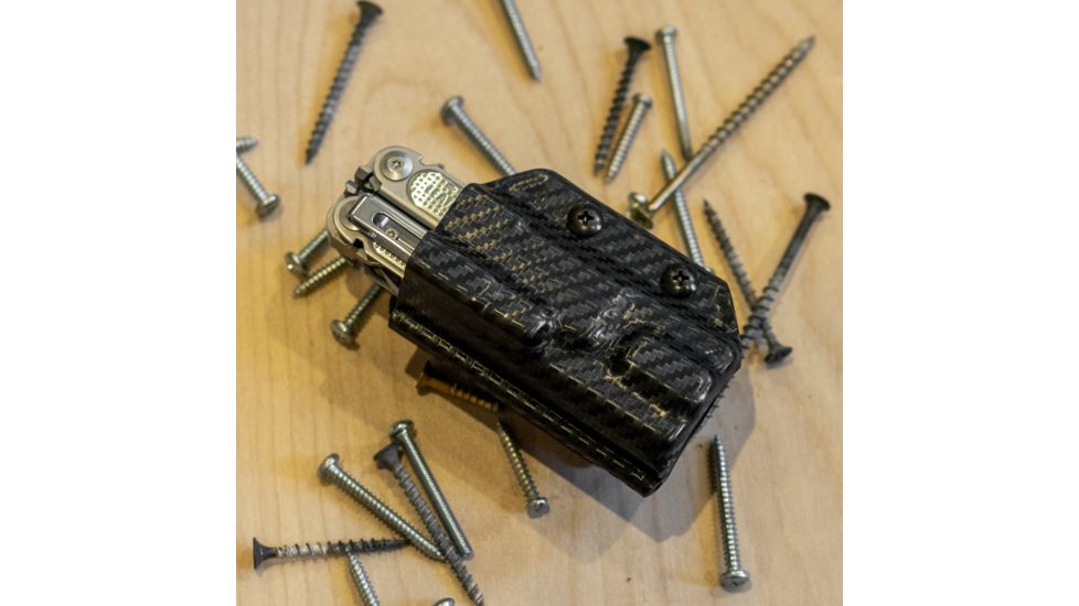 StatGear Kydex Sheath for Leatherman Free P4, Carbon Fiber Black, LP4-CF-BLK