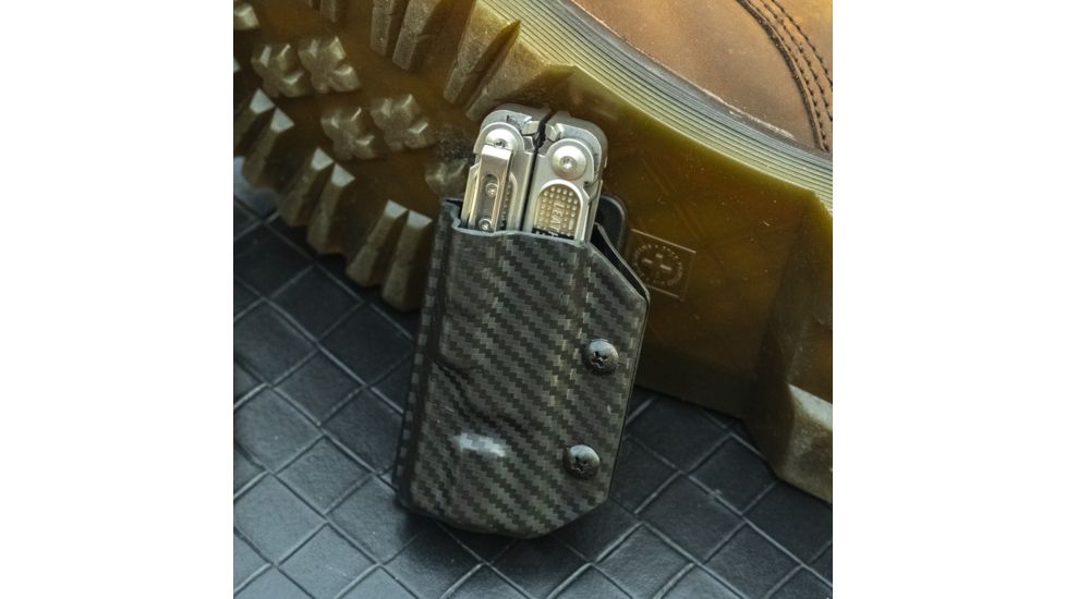 StatGear Kydex Sheath for Leatherman Free P4, Carbon Fiber Black, LP4-CF-BLK