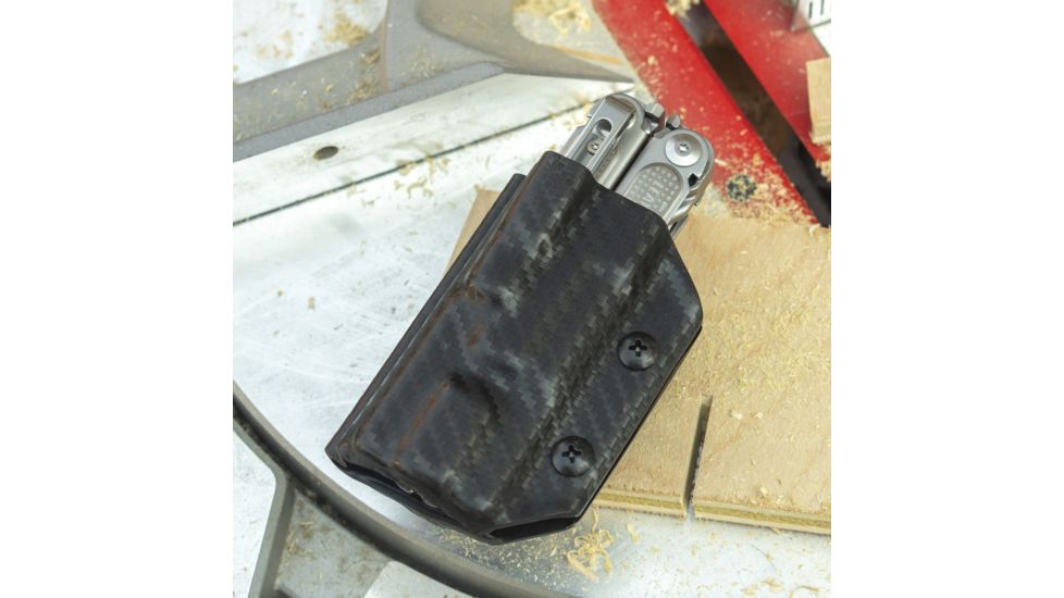 StatGear Kydex Sheath for Leatherman Free P4, Carbon Fiber Black, LP4-CF-BLK