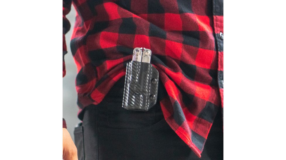 StatGear Kydex Sheath for Leatherman Free P4, Carbon Fiber Black, LP4-CF-BLK