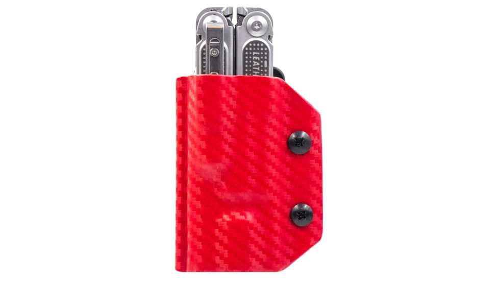 StatGear Kydex Sheath for Leatherman Free P4, Carbon Fiber Red, LP4-CF-RED