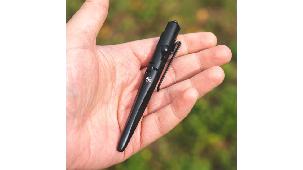 StatGear Skrawl Bolt-Action Tactical Pen, Black, SKRAWL