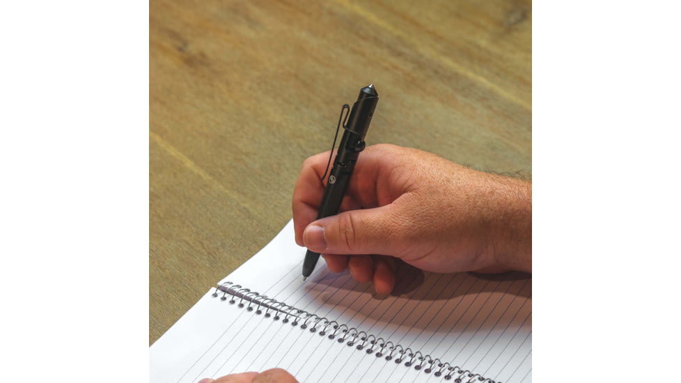 StatGear Skrawl Bolt-Action Tactical Pen, Black, SKRAWL