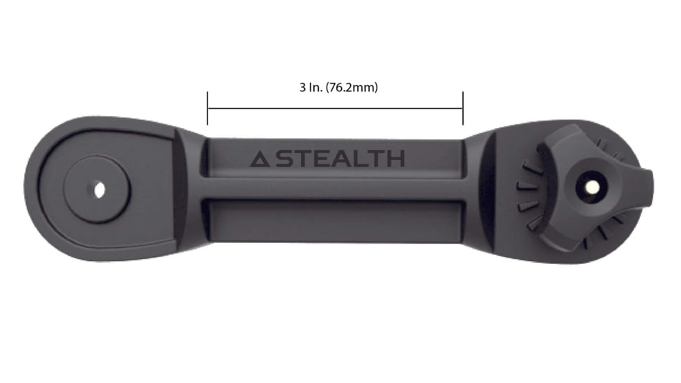 Stealth Rod Holders Dual Pivot Short Extension, Black, DUPIVEXT -S