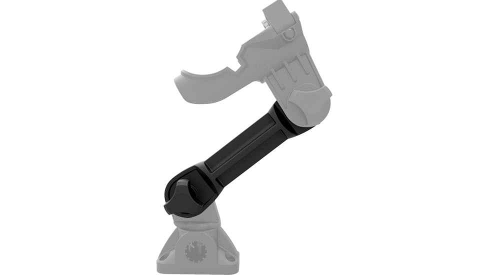 Stealth Rod Holders Dual Pivot Short Extension, Black, DUPIVEXT -S