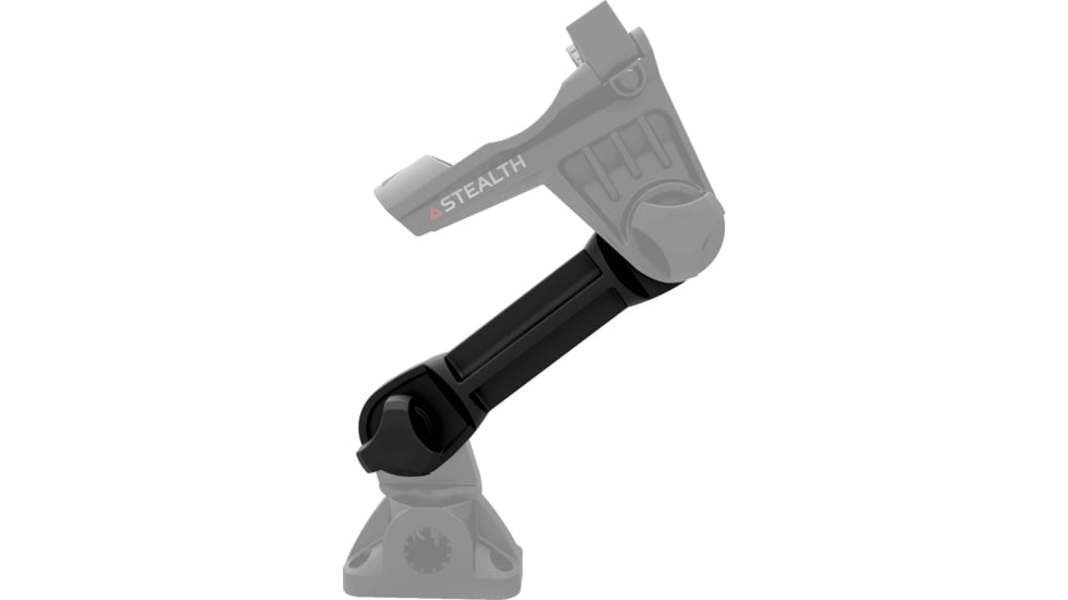 Stealth Rod Holders Dual Pivot Short Extension, Black, DUPIVEXT -S