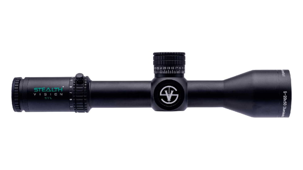 Stealth Vision Long - Range SVL 5-20 X 50 Rifle Scope, 34mm Tube, First Focal Plane, Black, SV-SVL