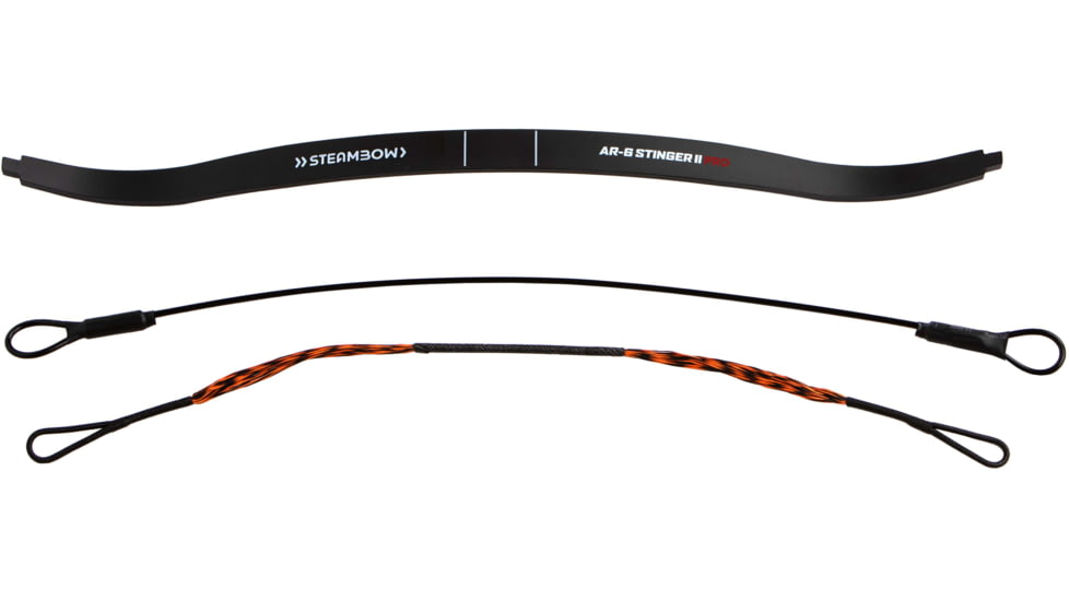 Steambow AR-Series - Limbs 90 lbs. Prestrung, Black, 420