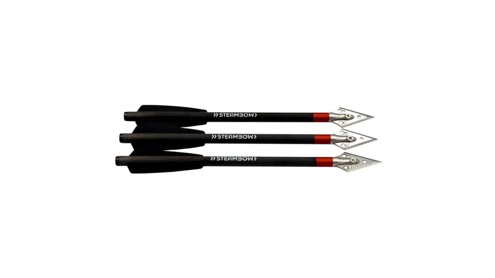 Steambow AR-Series - Carbon Heavy Bodkin Hunting Arrows, Set of 10 pcs, Black, 641