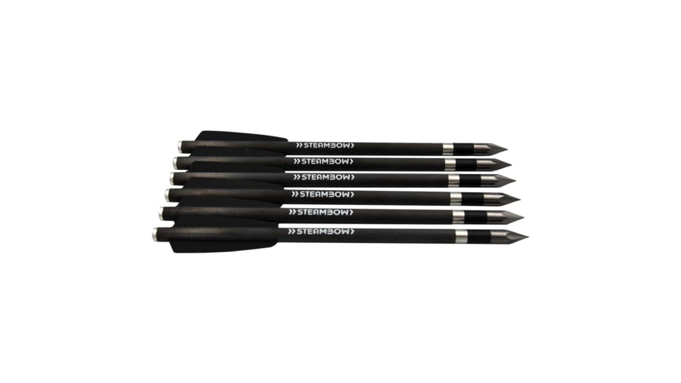 Steambow AR-Series - Carbon Heavy Bodkin Arrows, Set of 6 pcs, Black, 639