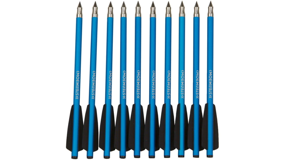 Steambow AR-Series Target Arrows, Set of 10, Blue, 215
