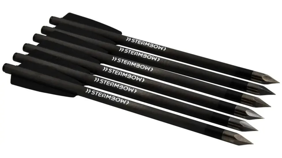 Steambow AR-Series - Carbon Light Bodkin Arrows, set of 6 pcs, Black, 638