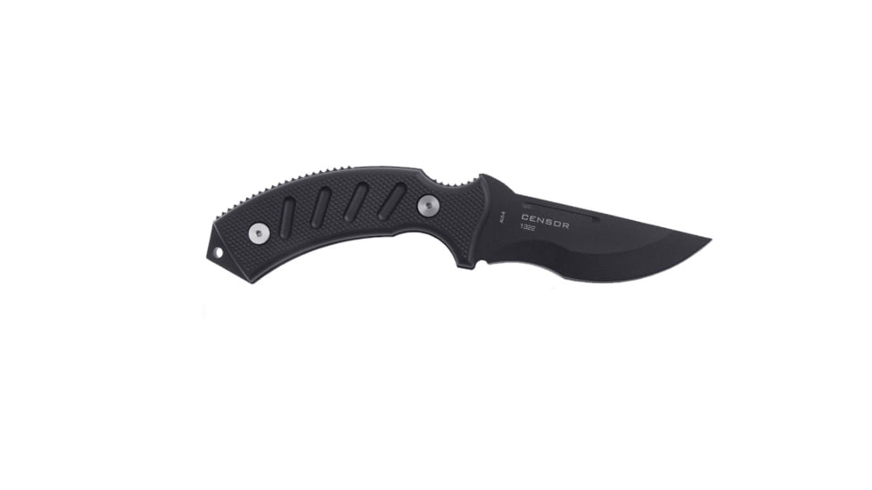 Steel Will Censor Fixed Blade Knife, 7.68 in OAL, Black / Black 1322