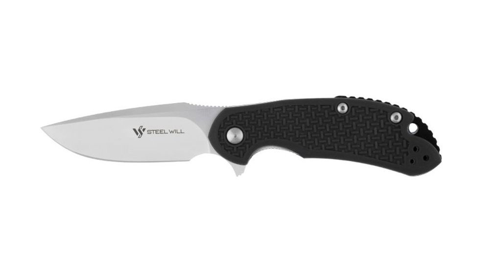 Steel Will Cutjack C22M Folding Knife, 3in, D2 Steel, FRN, Black, C22M-1BK