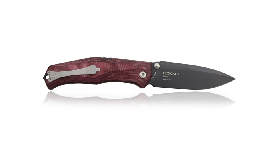 Steel Will Gekko 1555 Folding Knife, 3.5in, D2 Steel, Micarta, 1555