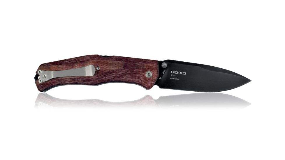 Steel Will Gekko Drop Point Folding Blade 8.98 in OAL, Maroon 1505