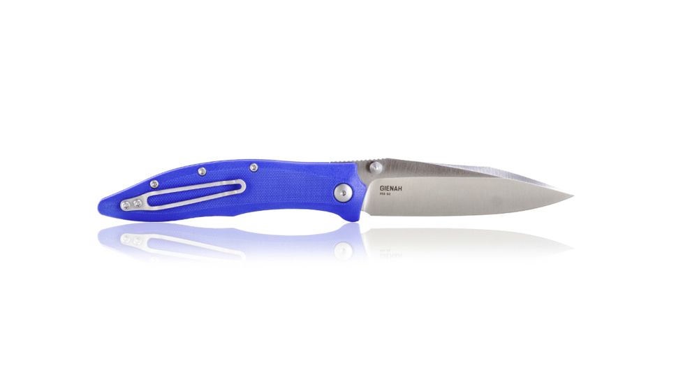 Steel Will Gienah F53-13 Folding Knives, 3.9in, D2 Steel, Drop Point, Blue/Grey, One Size, SWF53-13