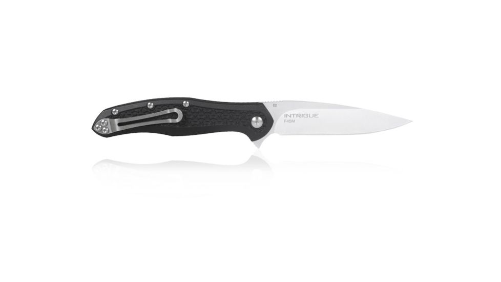 Steel Will Intrigue F45M-11 Folding Knife, Black F45M-11