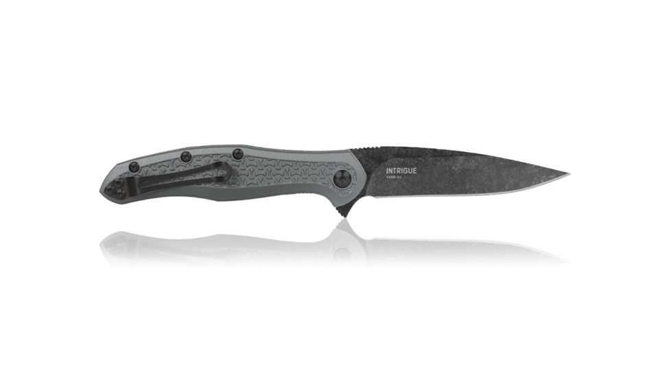 Steel Will Intrigue Folding Knife, 3.27 inch, D2 Steel, Drop Point, Gray, FRN Handle, Stainless Steel F45M-15