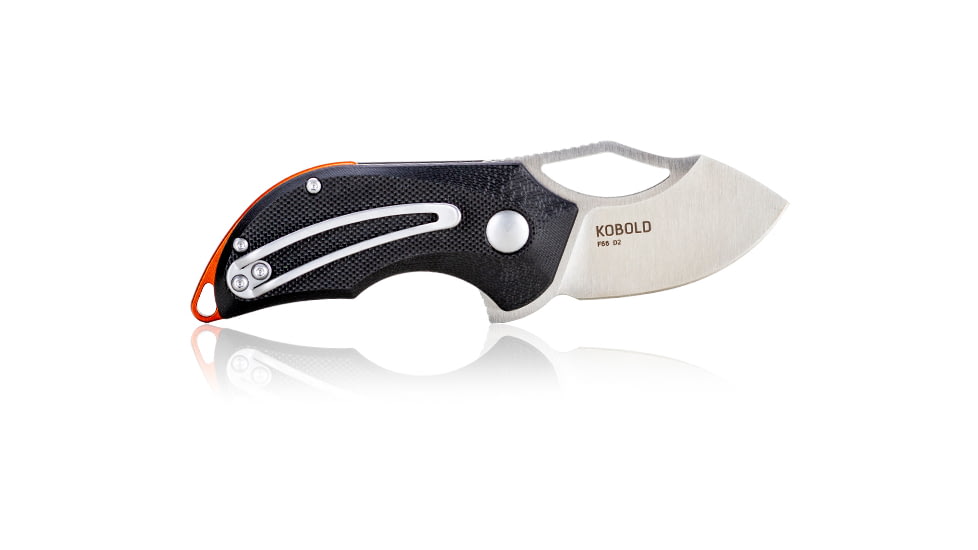 Steel Will Kobold Folding Knife, 1.75in, D2, Drop Point, Satin Blade, G10 Anodized Handle, Black, SWF66-16