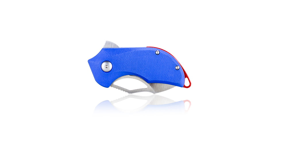 Steel Will Kobold Folding Knife, 1.75in, D2, Drop Point, Satin Blade, G10 Anodized Handle, Blue, SWF66-14