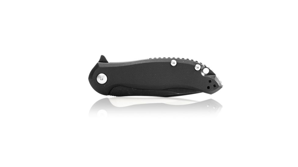 Steel Will Lanner Folding Knife, 3.25in D2 Steel Blade, Black Coated, Black Handle F35M-09