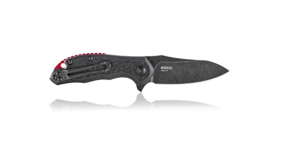 Steel Will Modus Folding Knife, 2.75 inch, D2 Steel, Clip Point, Black, FRN Handle, Black F25M-18