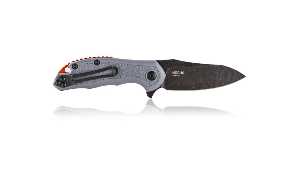 Steel Will Modus Folding Knife, 2.75 inch, D2 Steel, Clip Point, Gray, FRN Handle, Black F25M-19