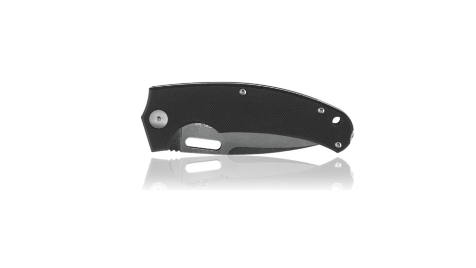 Steel Will Piercer Folding Knife, 3.2in D2 Steel Blade, Black Stonewash, F40-09