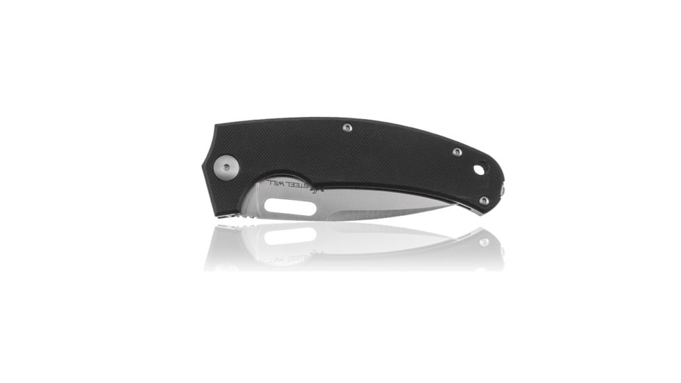Steel Will Piercer Folding Knife, 3.2in D2 Steel Blade, Satin, Handle Ti/G10 F40-61