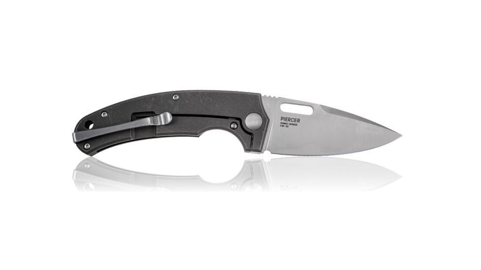 Steel Will Piercer Folding Knife, 3.2in D2 Steel Blade, Satin, Handle Ti/G10 F40-61