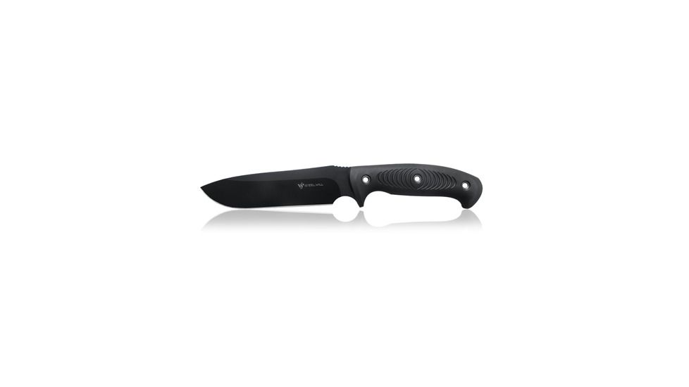 Steel Will Roamer R300 Fixed Blade Knife, 6.3in, D2 Steel, TPE, Black, R300-1BK