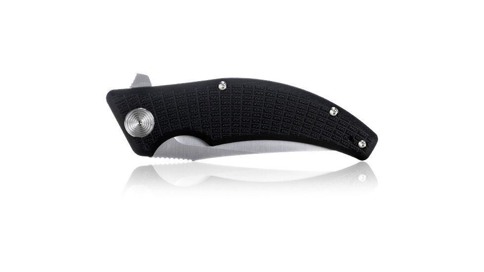 Steel Will Sargas Folding Knife, 3.25in, D2, Clip Point, Satin Blade, G10 Anodized Handle, Black, SWF60-10