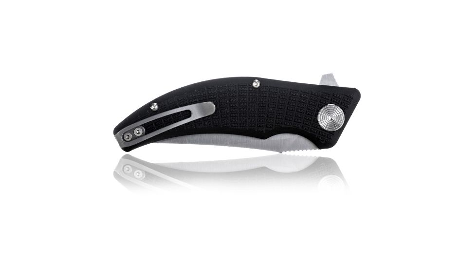 Steel Will Sargas Folding Knife, 3.25in, D2, Clip Point, Satin Blade, G10 Anodized Handle, Black, SWF60-10