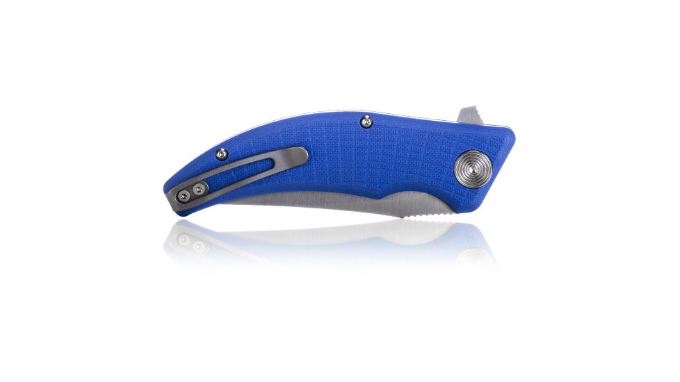 Steel Will Sargas Folding Knife, 3.25in, D2, Clip Point, Satin Blade, G10 Anodized Handle, Blue, SWF60-11