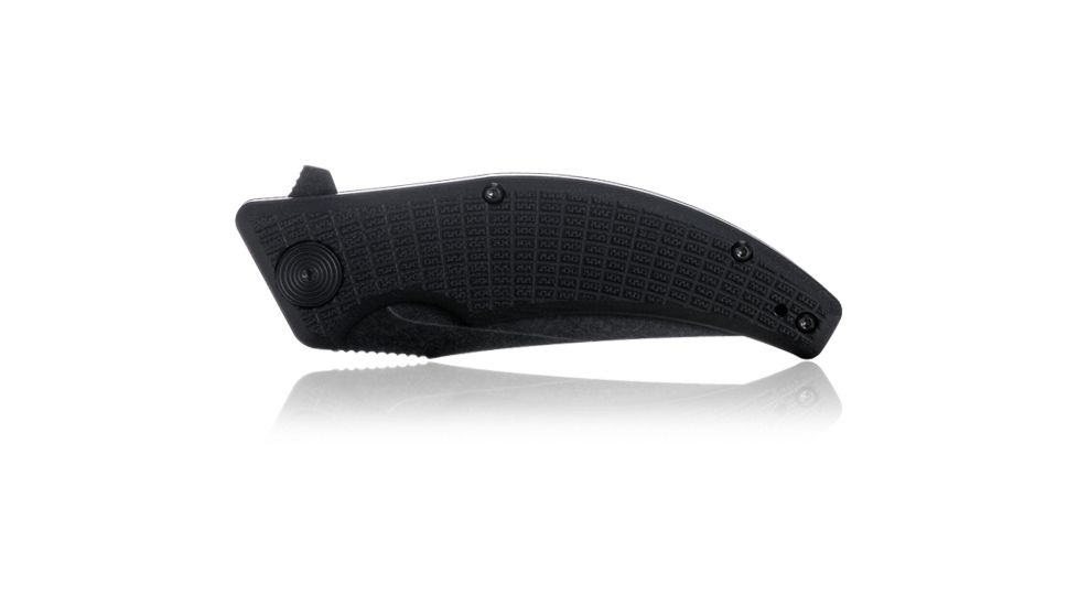 Steel Will Sargas Folding Knife, 3.25in, D2, Clip Point, Stonewashed Black Blade, G10 Anodized Handle, Black, SWF60-08