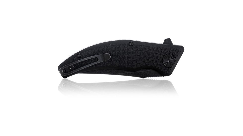 Steel Will Sargas Folding Knife, 3.25in, D2, Clip Point, Stonewashed Black Blade, G10 Anodized Handle, Black, SWF60-08