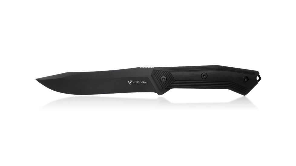 Steel Will Sentence Drop Point Fixed Blade Knife 11.61 in OAL, Black 102