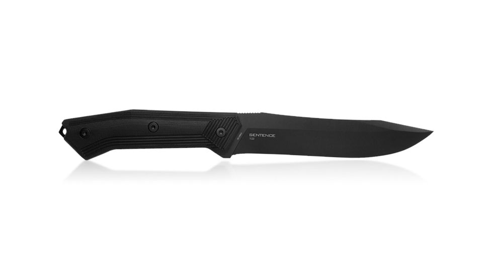 Steel Will Sentence Drop Point Fixed Blade Knife 11.61 in OAL, Black 102