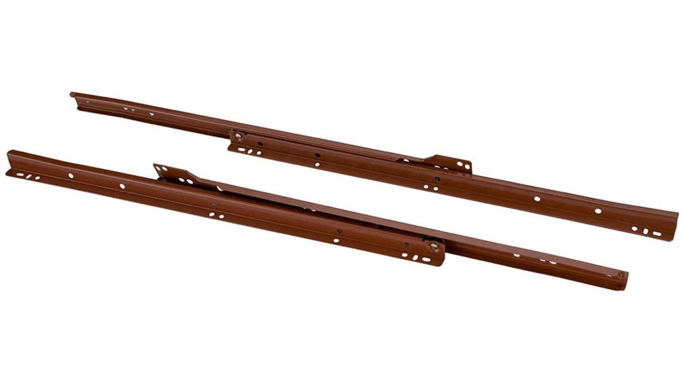 Steelex 12in Euro-style Self-Closing Drawer Slides, Brown D4304
