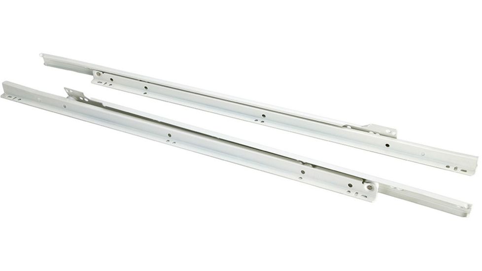 Steelex 24in Euro-style Self-Closing Drawer Slides, White D4318