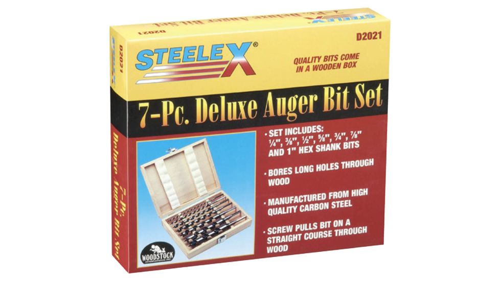 Steelex 7 pc. 1/4in 1in Deluxe Auger Bit Set D2021