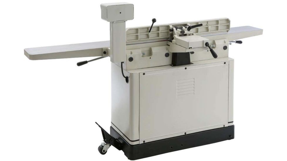 Steelex 8in Jointer with Helical Cutterhead, Mobile Base and Parallelogram Beds ST1011