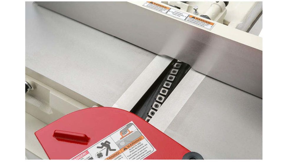 Steelex 8in Jointer with Helical Cutterhead, Mobile Base and Parallelogram Beds ST1011