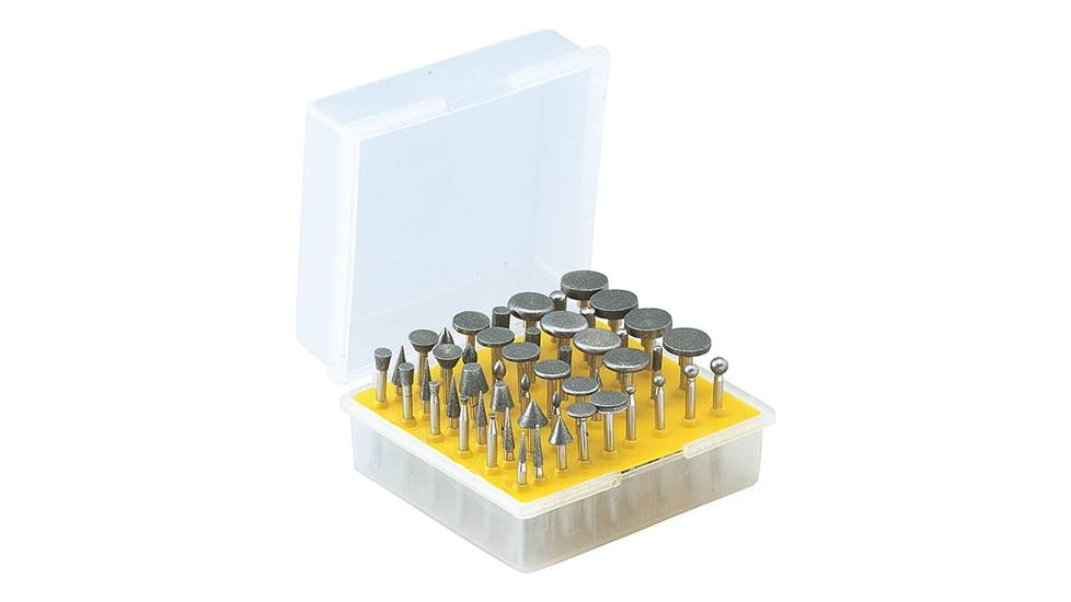Steelex Plus Diamond Grit Burr Set, 180 Grit, 50 pc., 1/8in. Shank D2474