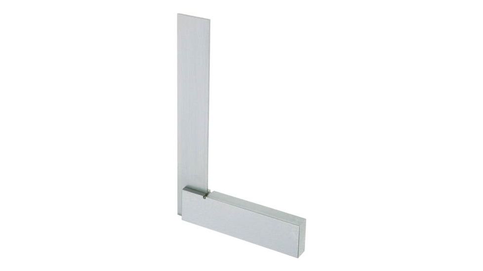 Steelex Hardened Tempered Steel Precision Square, Polished, 4 in. Blade Length, 3 in. Beam Length D3383