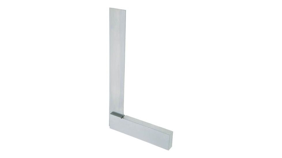 Steelex Hardened Tempered Steel Precision Square, Polished, 5 in. Blade Length, 4 in. Beam Length D3384