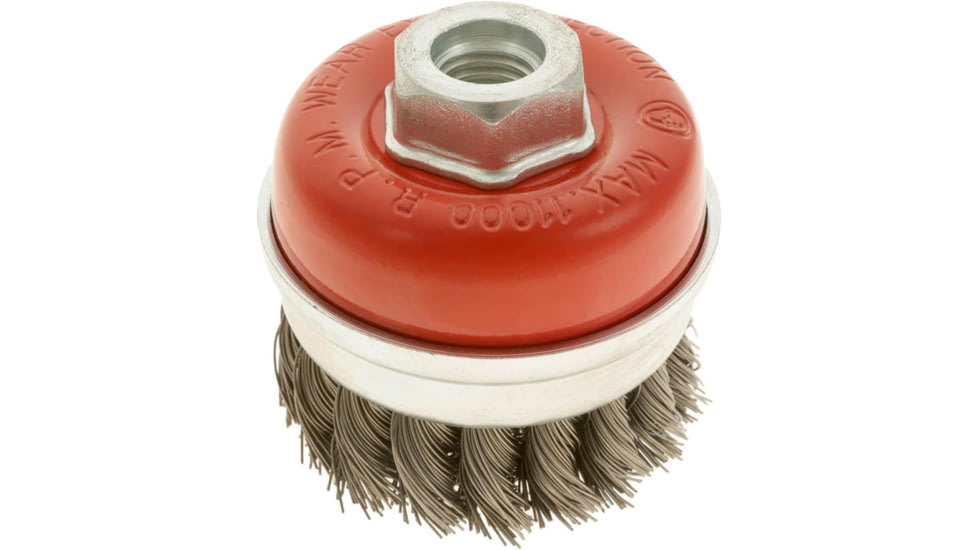 Steelex Plus 3in Twist Knotted Steel Wire Cup Brush 5/8-11 Thread D2280