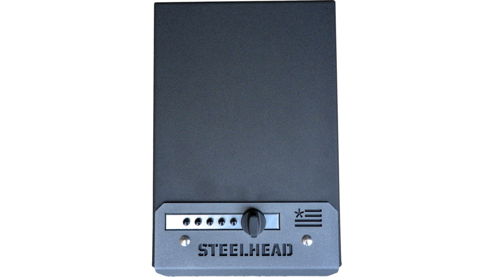 Steelhead Outdoors Fast Access Pistol Box, Black, Large, SLB-8512C